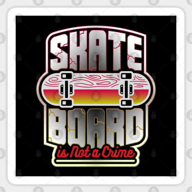 Skate Board Sticker by Dojaja